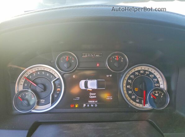 1C6RR6NT5GS394409 2016 RAM 1500 Black Instrument cluster view