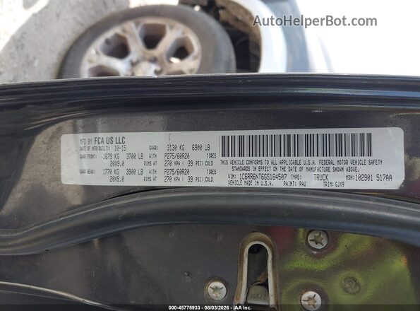 1C6RR6NT6GS164507 2016 RAM 1500 Gray Շարժիչի բաժամունքի տեսք