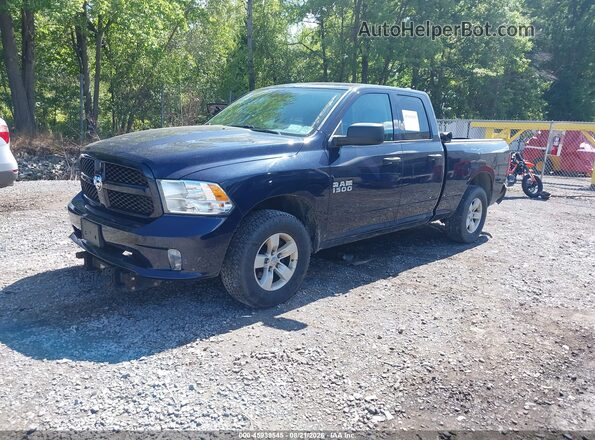 1C6RR7FG5JS148698 2018 RAM 1500 Blue Առջևի ձախ երեք քառորդ տեսարան