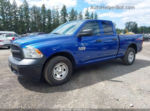 1C6RR7FG6GS396161 2016 RAM 1500 Blue Առջևի ձախ երեք քառորդ տեսարան