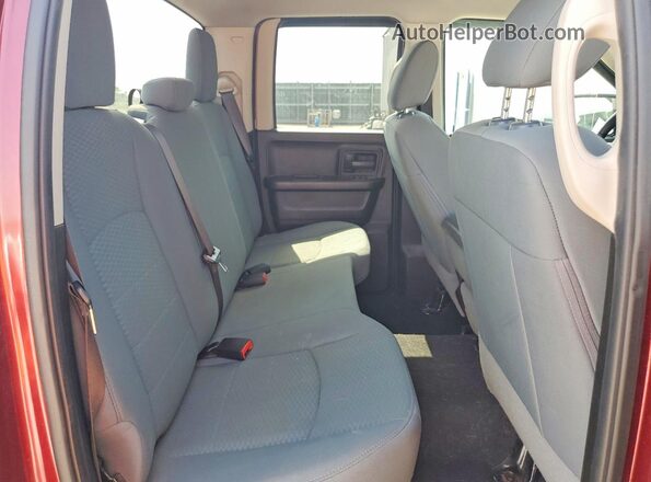 1C6RR7FG7KS535402 2019 RAM 1500 Maroon უკანა სავარძლების ხედი