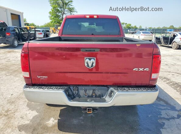 1C6RR7FG7KS535402 2019 RAM 1500 Maroon უკანა ხედი