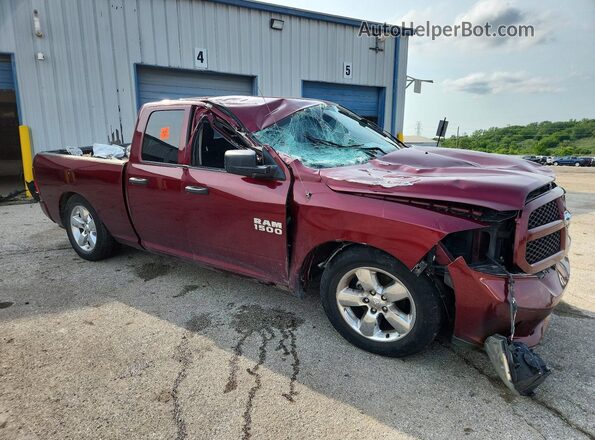 1C6RR7FGXJS308705 2018 RAM 1500 Бордовый Передняя правая четверть