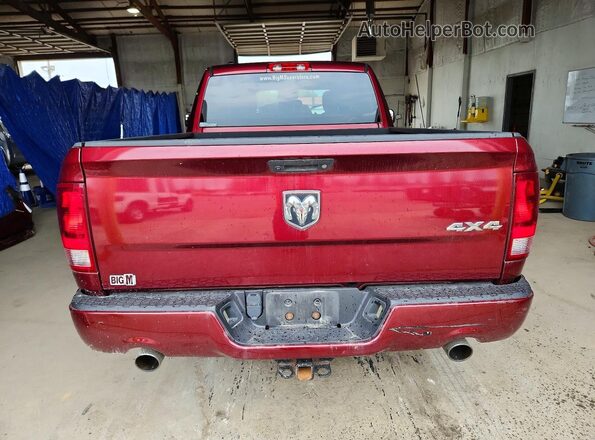 1C6RR7FT3JS192745 2018 RAM 1500 Burgundy Widok z tyłu