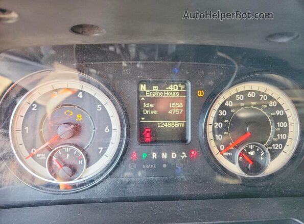 1C6RR7FT4GS421040 2016 RAM 1500 Black Instrument cluster view