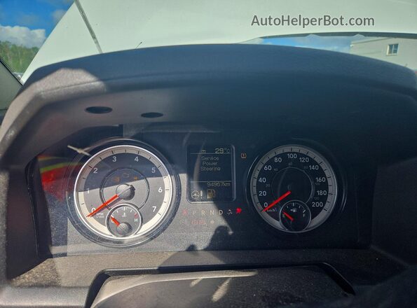 1C6RR7FT6HS808609 2017 RAM 1500 White Вид щитка приладів