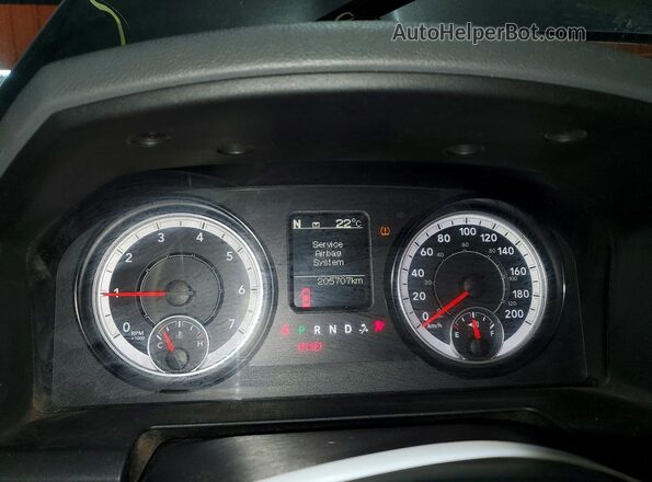 1C6RR7GG0GS333913 2016 RAM 1500 Серый Вид щитка приборов