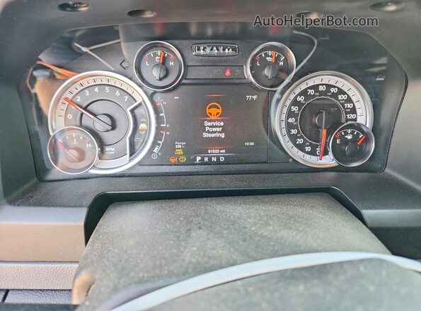 1C6RR7GG5LS159976 2020 RAM 1500 Black Instrument cluster view