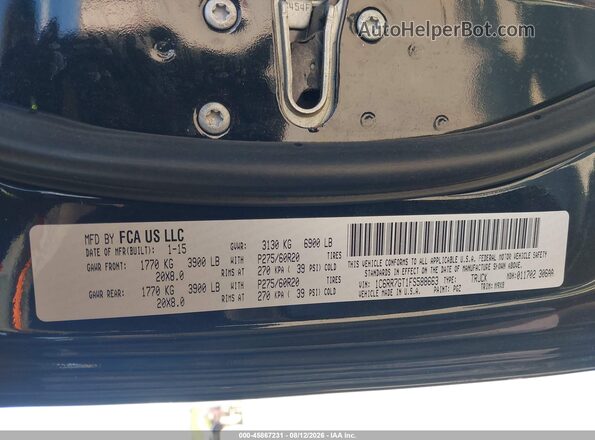 1C6RR7GT1P5588663 2023 RAM 1500 CLASSIC Black Engine compartment view