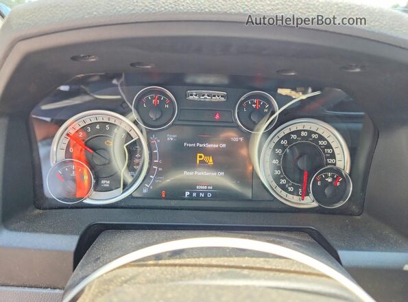 1C6RR7GT4GS134649 2016 RAM 1500 White Vista del cuadro de instrumentos