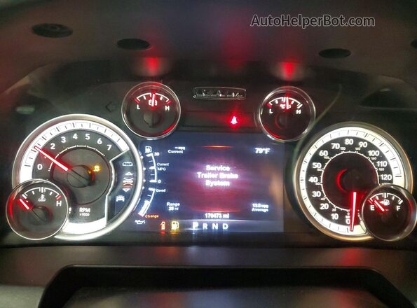 1C6RR7GT4HS530162 2017 RAM 1500 Black ხელსაწყოთა პანელის ხედი