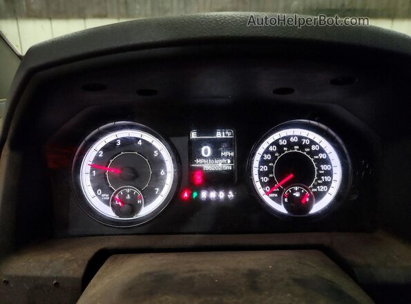 1C6RR7GTXGS245528 2016 DODGE RAM Silver Вид щитка приладів