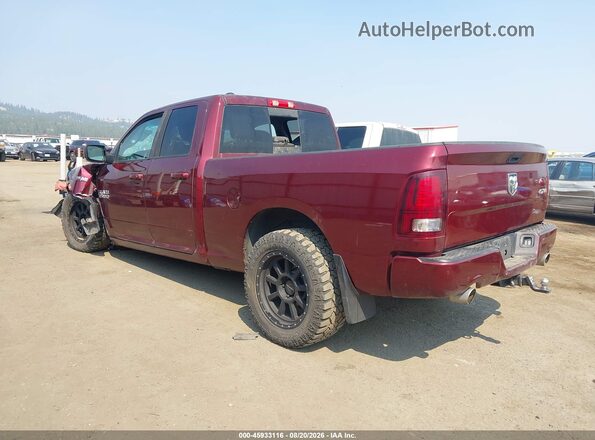 1C6RR7HT6GS313032 2016 RAM 1500 Red Задня ліва чверть