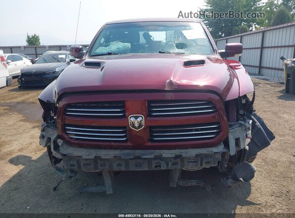 1C6RR7HT6GS313032 2016 RAM 1500 Red Вид задньої частини салону