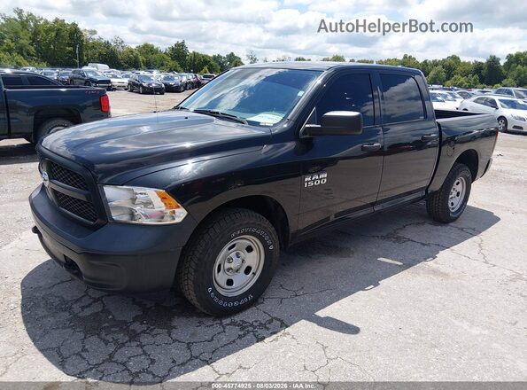 1C6RR7KG0JS106168 2018 RAM 1500 Black Առջևի ձախ երեք քառորդ տեսարան