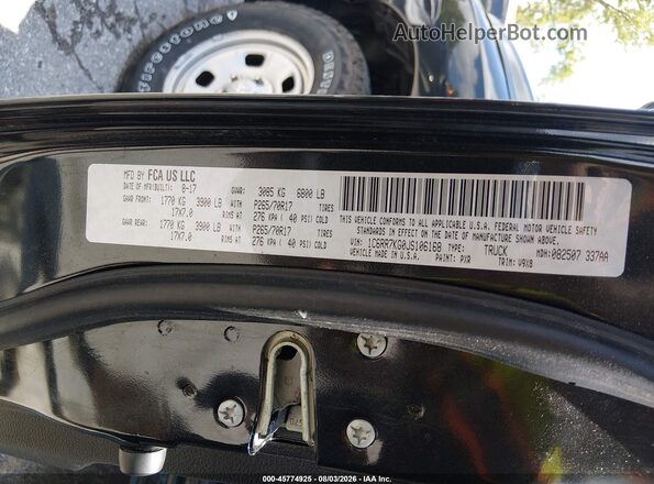 1C6RR7KG0JS106168 2018 RAM 1500 Black Շարժիչի բաժամունքի տեսք