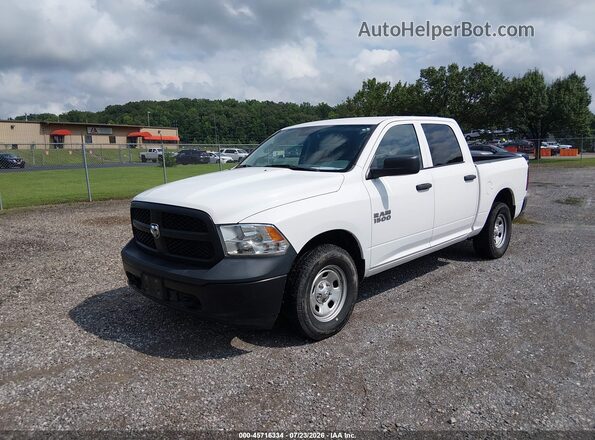 1C6RR7KG2JS319008 2018 RAM 1500 White Առջևի ձախ երեք քառորդ տեսարան