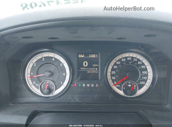 1C6RR7KG3GS377198 2016 RAM 1500 White Widok tylnych siedzeń