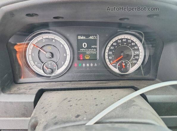 1C6RR7KG7HS599079 2017 RAM 1500 Серый Вид щитка приборов