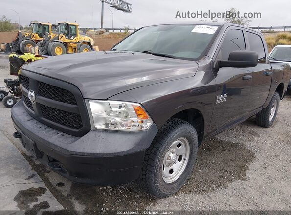 1C6RR7KG7JS274499 2018 RAM 1500 Gray წინა მარცხენა ხედი სამი მეოთხედიდან
