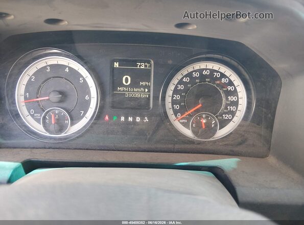 1C6RR7KGXGS345381 2016 RAM 1500 White უკანა სავარძლების ხედი