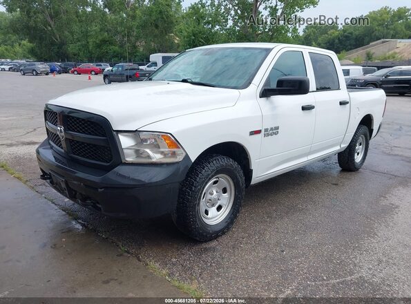 1C6RR7KM9HS701696 2017 RAM 1500 White Առջևի ձախ երեք քառորդ տեսարան