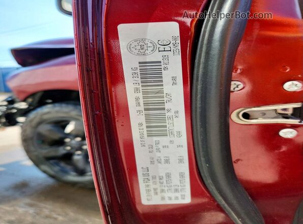 1C6RR7KT1LS112951 2020 RAM 1500 Red VIN կոդի պիտակի տեսք