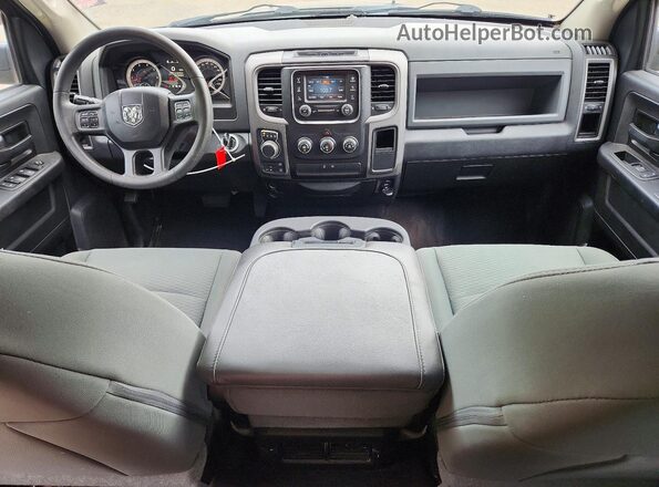 1C6RR7KT7GS113804 2016 RAM 1500 Black Առջևի վահանակի տեսք