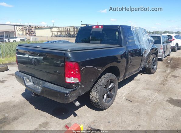 1C6RR7LG0JS260376 2018 RAM 1500 Черный Задняя правая четверть