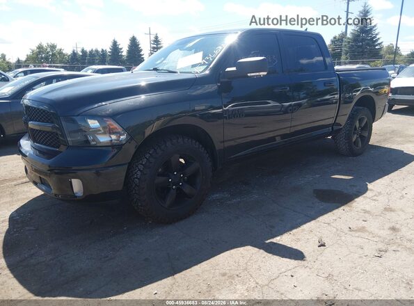 1C6RR7LG0JS260376 2018 RAM 1500 Черный Передняя левая четверть