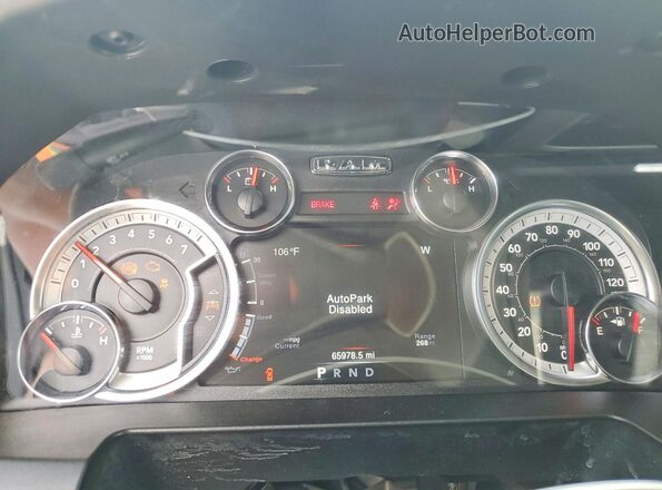 1C6RR7LG3PS580719 2023 RAM 1500 Gray Vista del cuadro de instrumentos