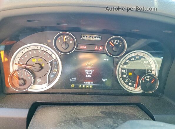 1C6RR7LG8GS123226 2016 DODGE RAM White Vista del cuadro de instrumentos