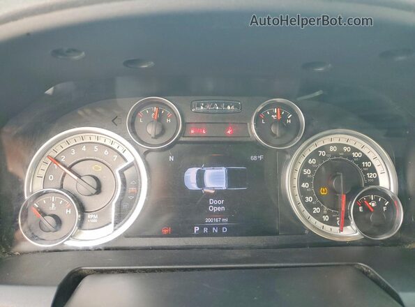 1C6RR7LGXGS229242 2016 RAM 1500 White Սարքավորումների վահանակի տեսք