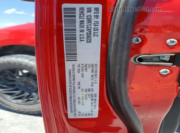 1C6RR7LGXPS566235 2023 RAM 1500 Red ძრავის განყოფილების ხედი