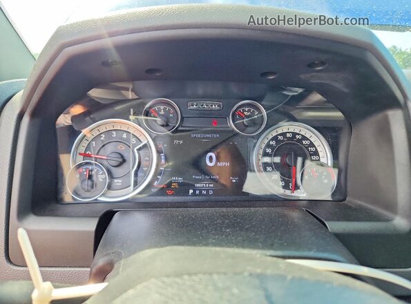 1C6RR7LM9HS519480 2017 RAM 1500 Blue Սարքավորումների վահանակի տեսք