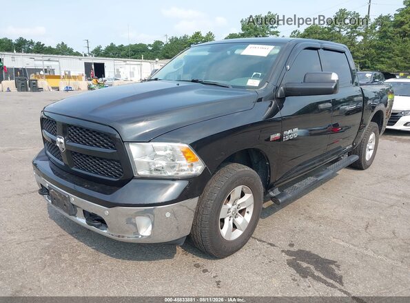1C6RR7LT0JS285890 2018 RAM 1500 Black Առջևի ձախ երեք քառորդ տեսարան