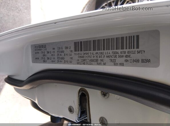 1C6RR7LT1HS602389 2017 RAM 1500 White Շարժիչի բաժամունքի տեսք