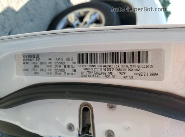 1C6RR7LT2HS830370 2017 RAM 1500 White Вид підкапотного простору