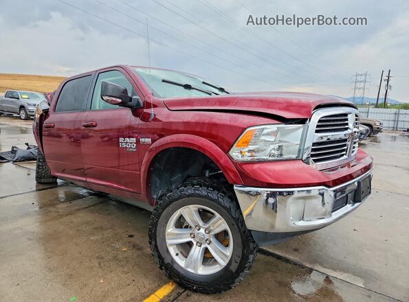 1C6RR7LT2KS624439 2019 RAM 1500 Бордовый Передняя правая четверть