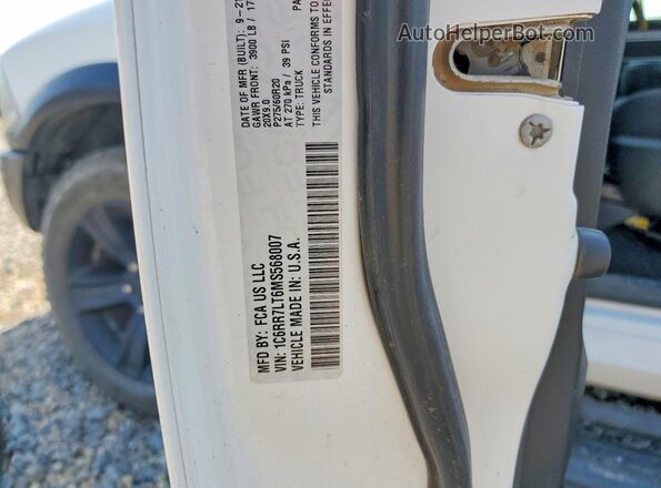 1C6RR7LT6MS568007 2021 RAM 1500 White Widok naklejki z numerem VIN