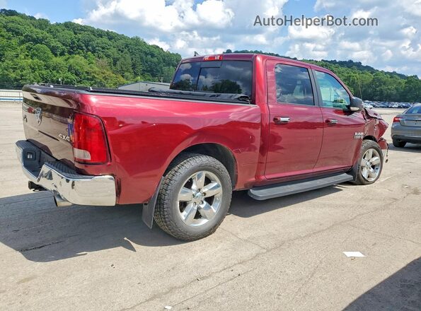 1C6RR7LT9JS298170 2018 RAM 1500 Maroon უკანა მარჯვენა