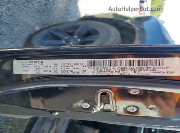 1C6RR7MT0GS419532 2016 RAM 1500 Black Engine compartment view