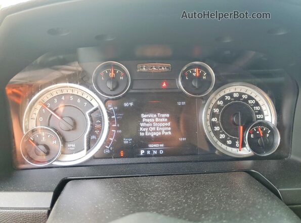 1C6RR7MT1GS124293 2016 RAM 1500 Black Սարքավորումների վահանակի տեսք