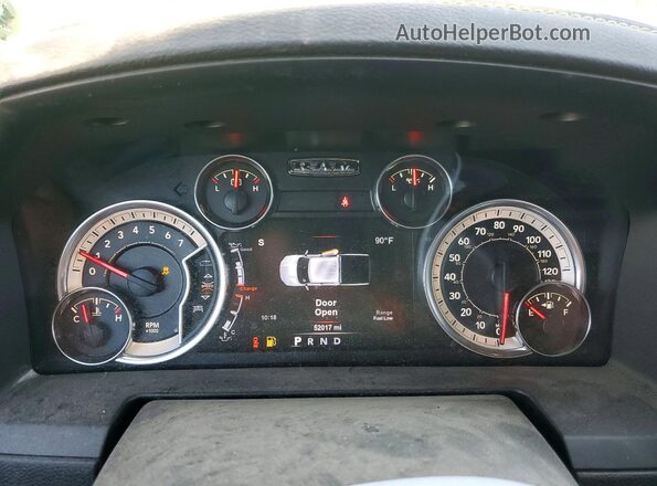 1C6RR7MT1HS767292 2017 RAM 1500 Зеленый Вид щитка приборов