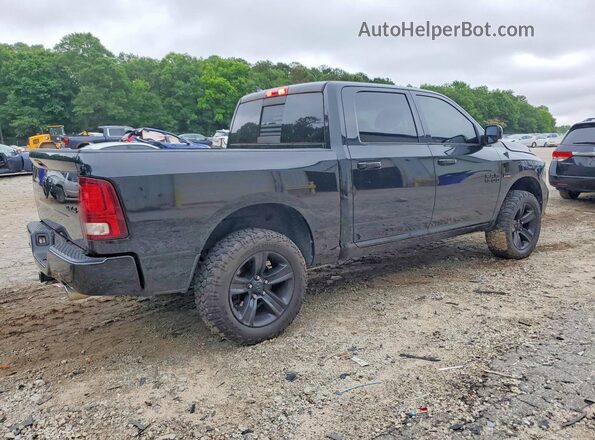 1C6RR7MT2JS290183 2018 RAM 1500 Черный Задняя правая четверть