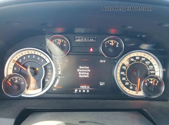 1C6RR7MT5JS182530 2018 RAM 1500 Blue Instrument cluster view