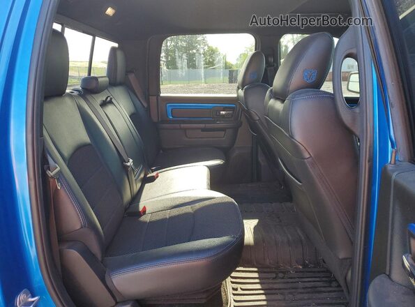 1C6RR7MT5JS182530 2018 RAM 1500 Blue Rear seats view