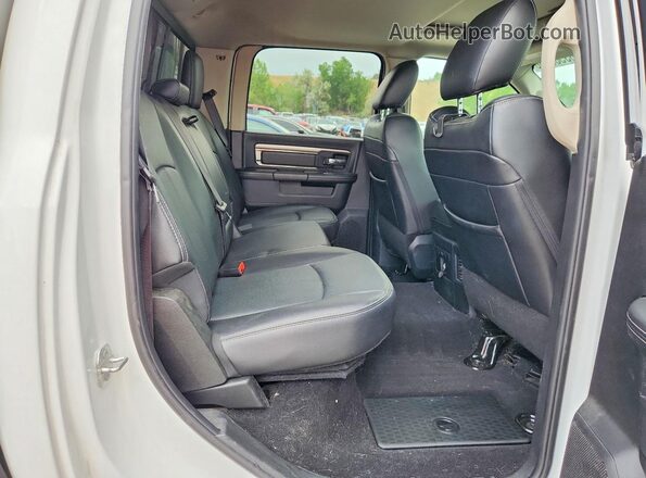 1C6RR7MT6JS256697 2018 RAM 1500 White Rear seats view