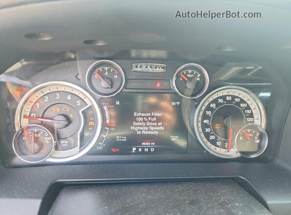 1C6RR7NM3GS110919 2016 RAM 1500 Угольный Вид щитка приборов