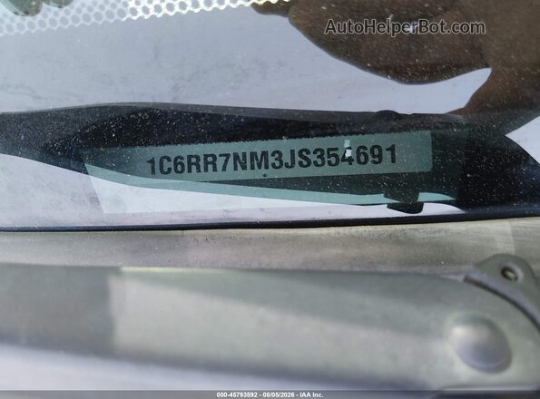 1C6RR7NM3JS354691 2018 RAM 1500 Gray 